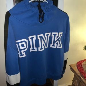 Pink Colorblock Hoodie